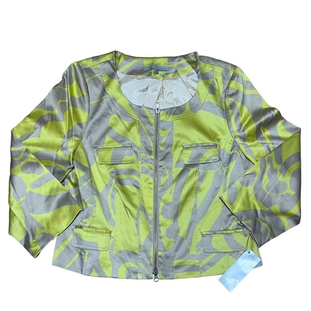 NWT Emil Rutenberg Vintage Zip Up Jacket Size 12